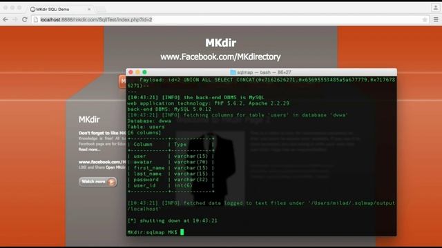Mysql injection HACK смотреть онлайн