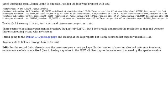 mrtg errors after upgrading to Debian Squeeze смотреть онлайн