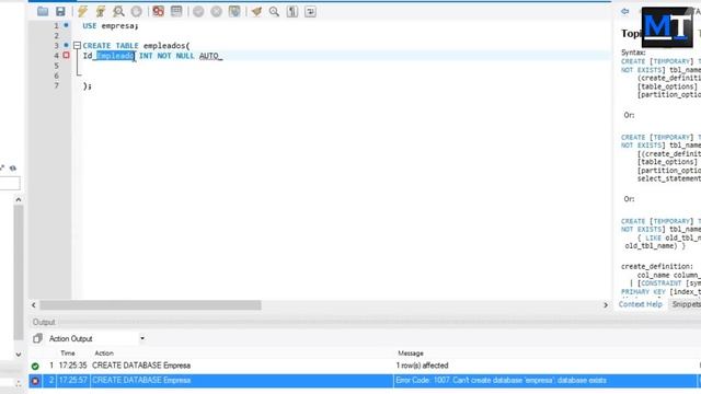 Crear Base de Datos y Tabla en MySQL [MySQL Workbench] [4/18] смотреть онлайн