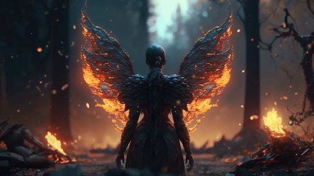 медитативное путешествие в роли падшего ангела, идущего по земле среди разрушений и хаоса смотреть онлайн