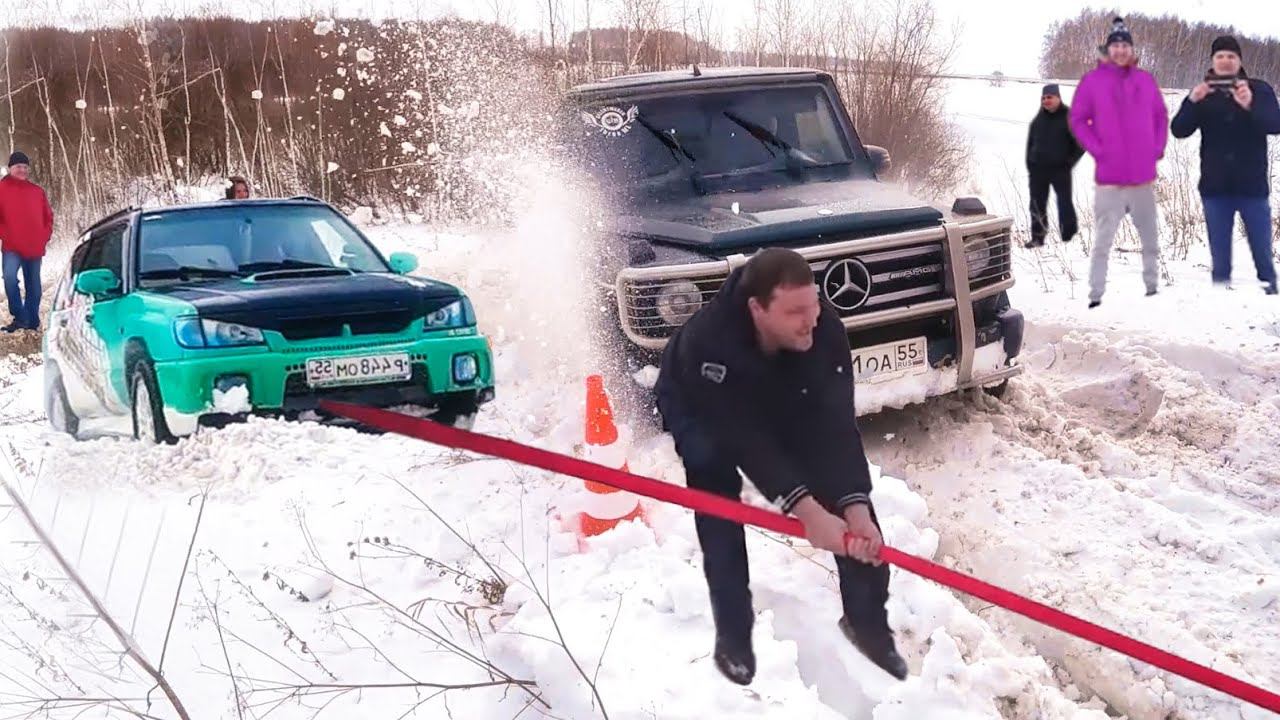 Subaru ОТОДРАЛ Mercedes G-Class, ML и водителя УАЗа смотреть онлайн