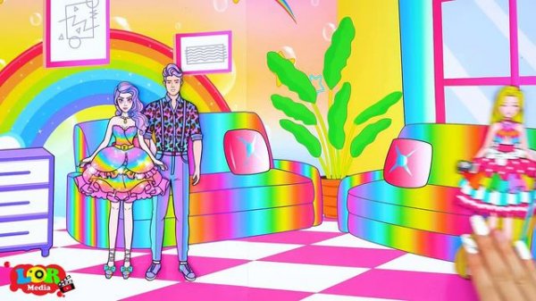 Paper Dolls Dress Up - Costume Good Elsa Frozen & Fire Boyfriend Bad Dress - Barbie Story & Crafts