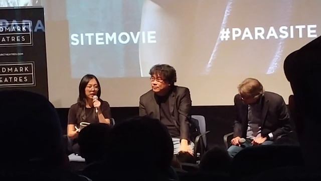 Parasite Q&A Session with director Bong Joon Ho at Landmark Theater Los Angeles 10/1/2019 (1 of 2) смотреть онлайн
