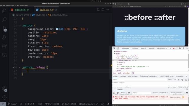Tuto CSS | Bien comprendre ::before et ::after смотреть онлайн