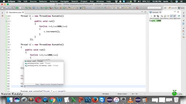 13.7 Multithreading Synchronized Keyword смотреть онлайн