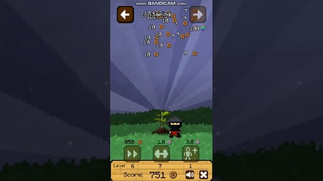 Мальчик и ниндзя бьют деревья. В игре по названию - кликер дерева! смотреть онлайн