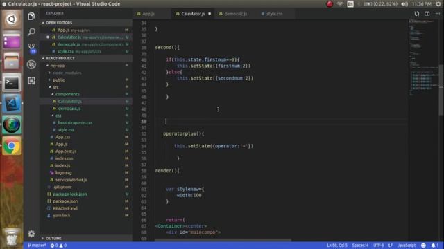 React.js Series | Calculator App | calculator logic implementation | part 3 смотреть онлайн