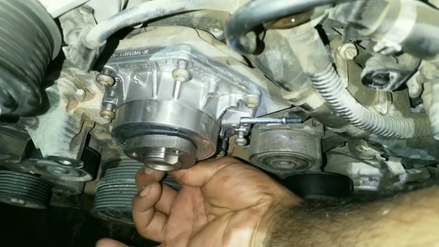 How to replacement water pump and beld Audi- A8 L- V6 -2016 supercharger Car Clinic смотреть онлайн