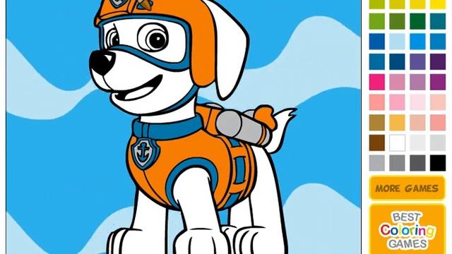 Щенячий патруль: Рисовать Зуму (Paw Patrol Zuma Coloring) смотреть онлайн