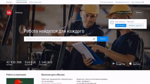 Работа В Москве Hh Ru
