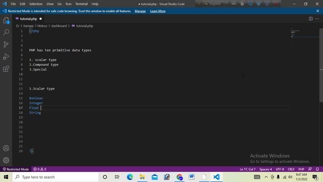 PHP tutorial || Bangla || PHP Data types смотреть онлайн