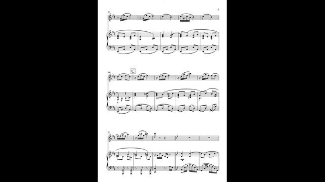 "Berceuse" from the Dolly Suite. G Faure- Flute and Piano.(sheet music) Arranged by Grant Horsley смотреть онлайн