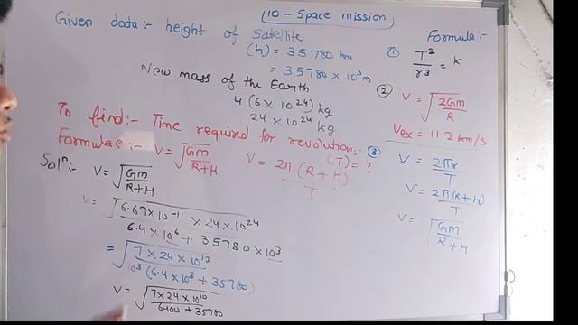 Space Mission Numericals | Class - 10 | Science - 1 | All Numericals Explained |