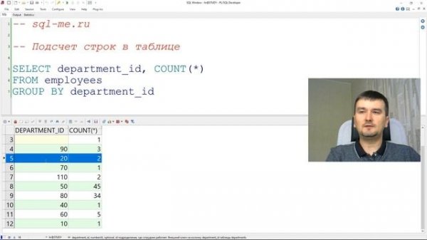 SQL. Сколько строк в таблице. COUNT и GROUP BY.