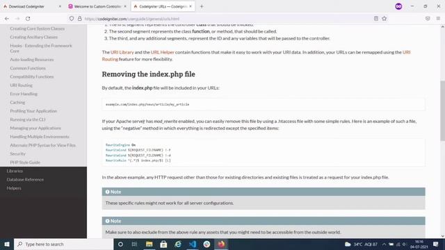 How to remove index.php from url in codeigniter смотреть онлайн