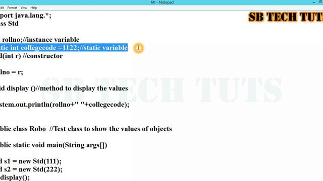 Static Variable in Java | Static Variable | Java Programming | Telugu смотреть онлайн