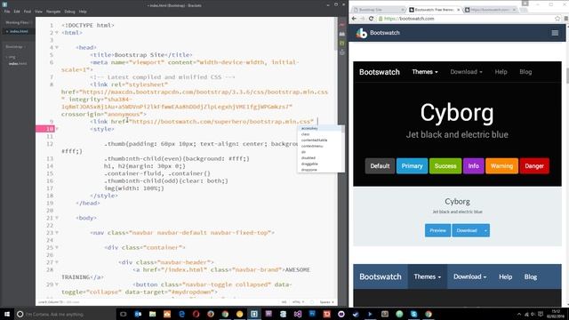 Bootstrap Tutorial #28 - Bootstrap Themes смотреть онлайн