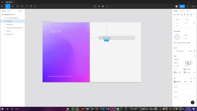 Trying Figma for the first time - Modern Login design for Web/Desktop Apps смотреть онлайн
