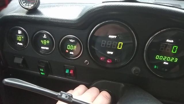 Digital Dashboard for VAZ 2106 (Green) from Moldova / Цифровая приборная панель для ВАЗ 2106 зелена смотреть онлайн