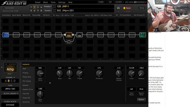 Amps of the Axe Fx III: Marshall JMP-1 Preamp смотреть онлайн