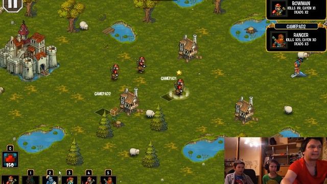 Lets play - Royal Offense coop with kids смотреть онлайн