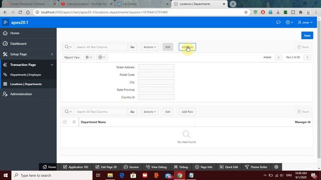 Create Master Detail Form | Page | Oracle APEX 20.1 8K смотреть онлайн