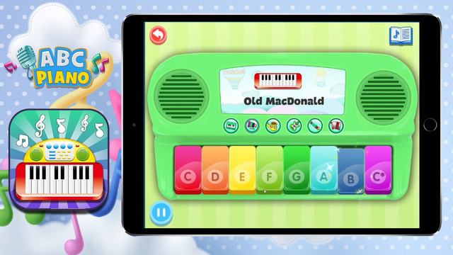 ABC Piano App For Kids смотреть онлайн