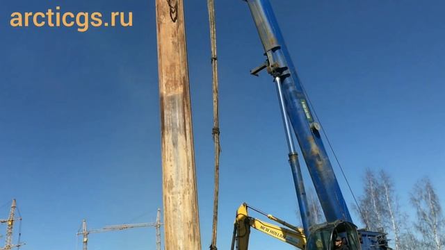 Шпунтовое ограждение котлована шпунтом Ларсена AZ 18 700 смотреть онлайн