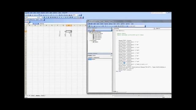 MS Excel 2003 - How to edit macros смотреть онлайн