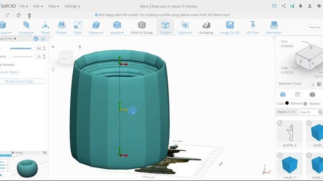 Create A Model With 3D Sketch And Revolve смотреть онлайн
