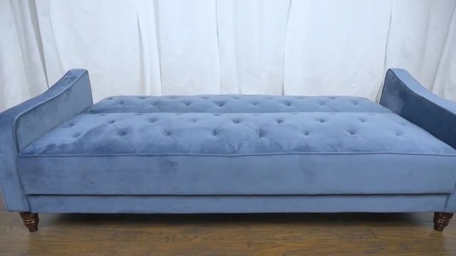 Novogratz Vintage Tufted Sofa Sleeper смотреть онлайн