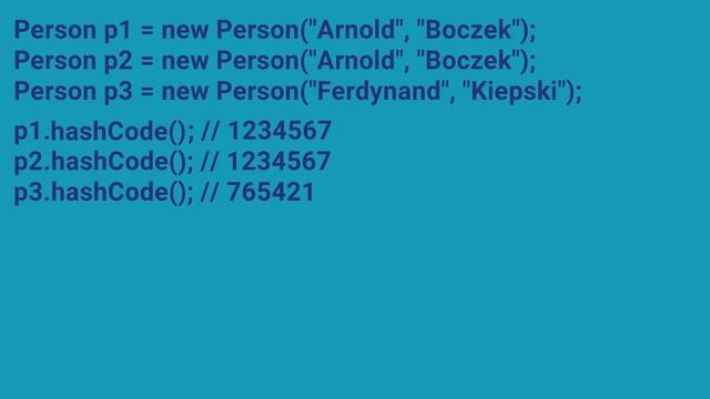 Wierszem podstawa języka Java: equals, hashCode смотреть онлайн