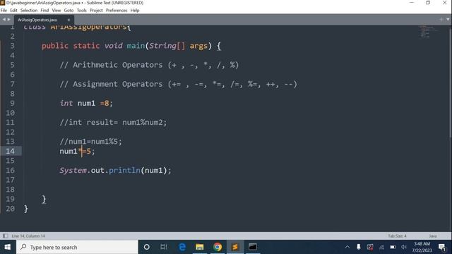 Arithmetic and Assignment Operators in Java | Arithmetic Operators | 7 смотреть онлайн