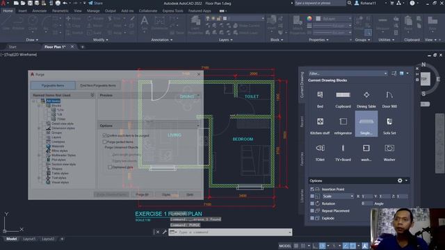 AutoCAD How To Delete Blocks смотреть онлайн