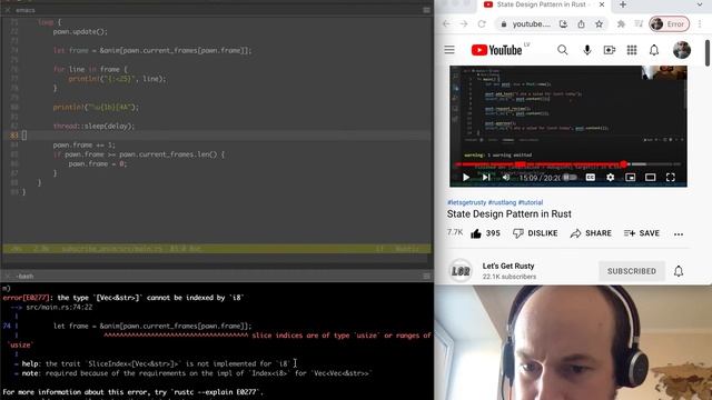 Rust & State machines for ASCII animation смотреть онлайн