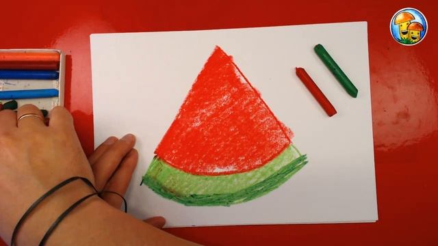 Как нарисовать АРБУЗ смотреть онлайн