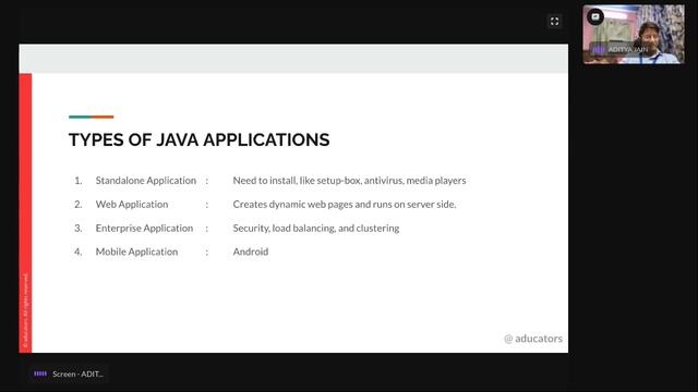 Java Beginner to Advanced | Live by ADITYA JAIN @craterclub8206 | aducators.in смотреть онлайн