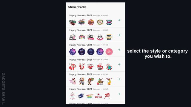 Get Happy New Year Stickers in Whatsapp 2021 🔥 | Gadgets Shahil смотреть онлайн