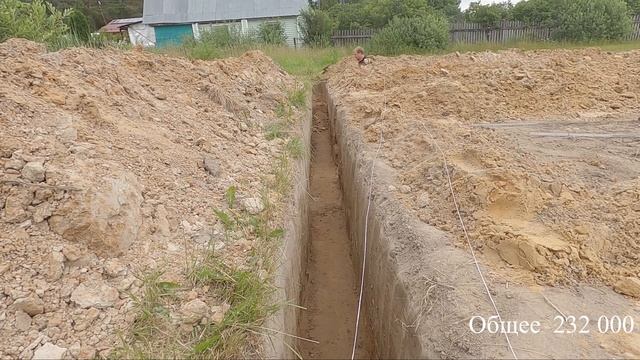 Переехал жить в деревню из города. Строю сам дом маме. Фундамент. смотреть онлайн