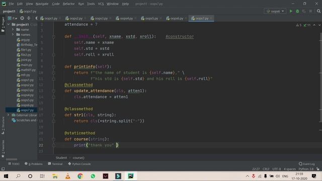 @Staticmethod in Python (OOPS) | Python Tutorials for Beginners in Hindi | Part-57 | #Python смотреть онлайн