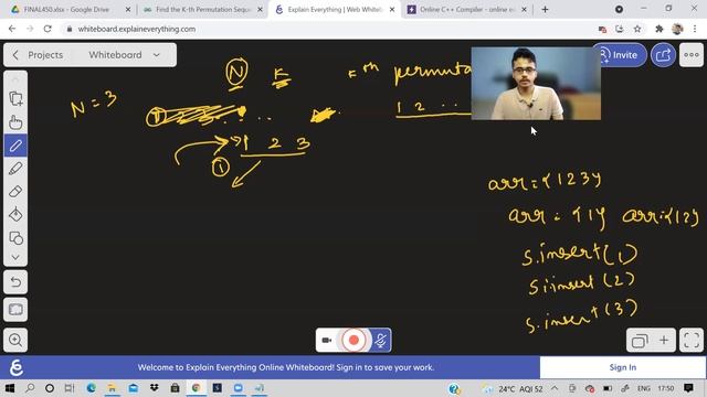 Find Kth permutation of first N natural numbers | Backtracking | Recursion | Love Babbar DSA sheet смотреть онлайн