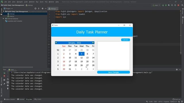 PyQt5 Daily Task Planning app #2: QCalendarWidget [tutorial for beginners] [Calendar Widget] смотреть онлайн