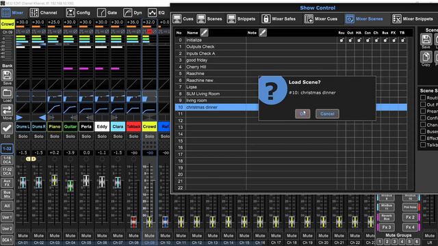 X32/M32: How To Import Channels From A Different Scene | Mixer Safes