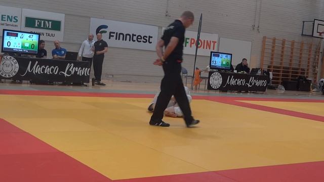 Finnish BJJ OPEN 2015 white belts  76 kg 1 8 final Павел Евдокимов   Eero Laukkanen