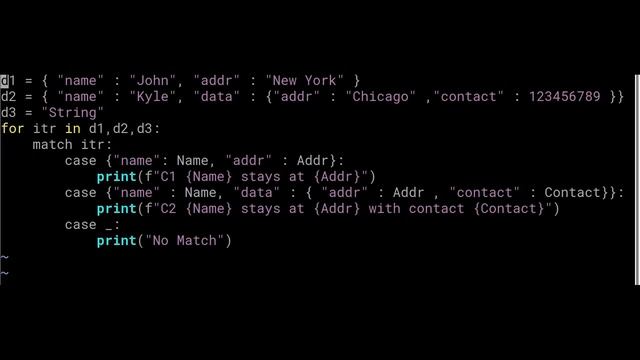 Python 3.10 New feature Switch Case Pattern matching with example смотреть онлайн