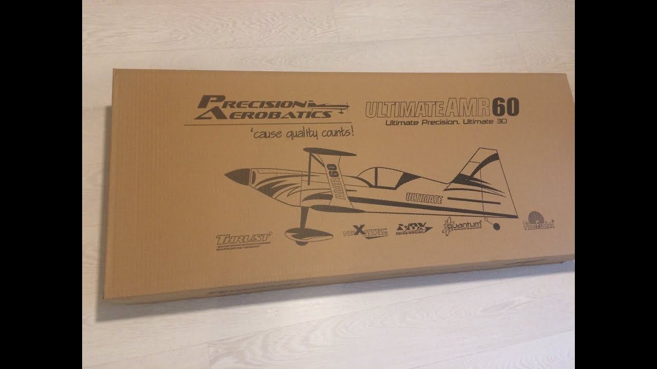 Распаковка самолета Precision Aerobatics Ultimate AMR 60 смотреть онлайн