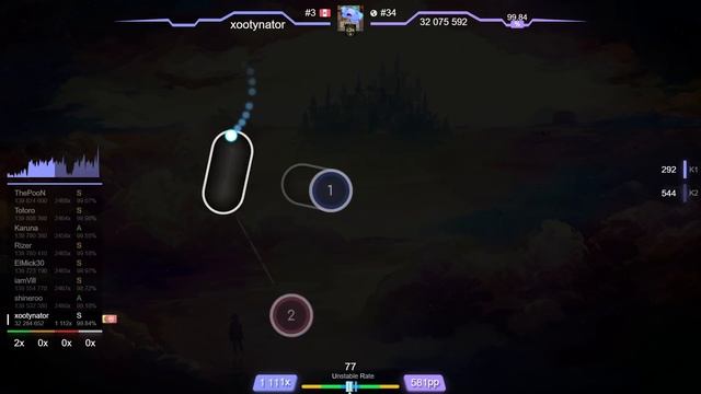 xootynator | xi - Halcyon -Long Version- [ONE DIMENSION] 1st +HDHR FC 99.57% {#1 900pp FC} - osu! смотреть онлайн