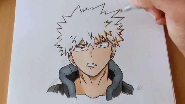 How to Draw Bakugou Katsuki Easy - My Hero Academia / How to Colour [ PART - 2 ] смотреть онлайн
