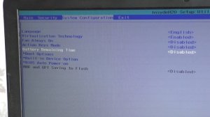 Как включить Battery Remaining Time в BIOS на ноутбуке