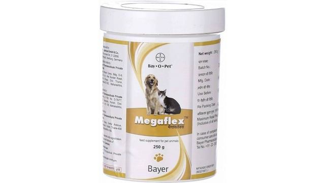 Bayer Megaflex Supplement for Cats and Dogs - 250 g смотреть онлайн